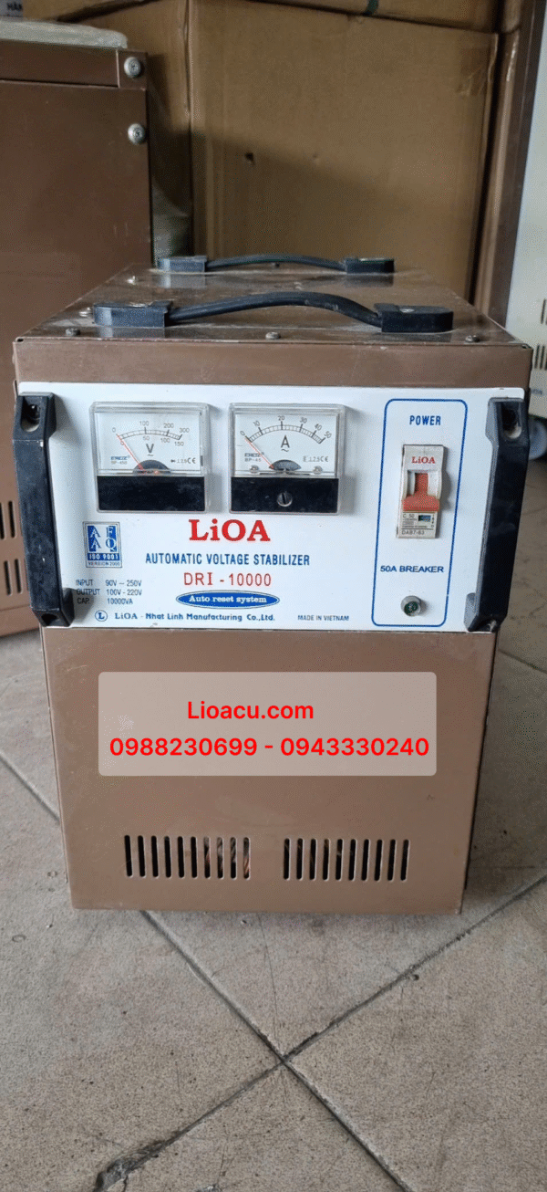 ỔN ÁP LIOA CŨ 1 PHA DRI 10KVA – GIẢI PHÁP ỔN ĐỊNH ĐIỆN ÁP CHO GIA ĐÌNH & CỬA HÀNG