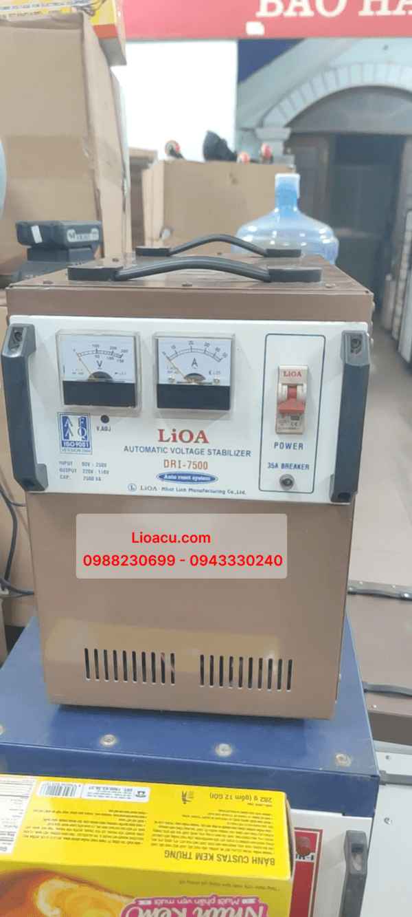 Ổn Áp Lioa 1 Pha DRI 7.5kVA – Hàng Tồn Kho, Giải Pháp Điện Áp Ổn Định và Tiết Kiệm
