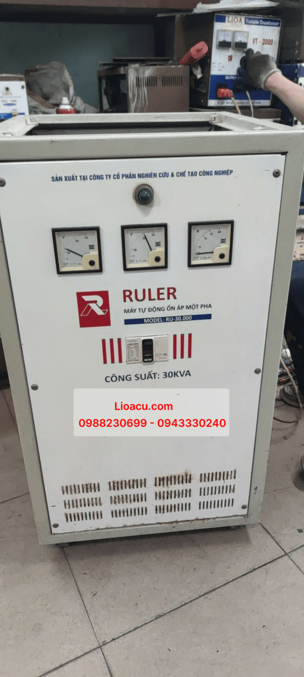 Ổn Áp 1 Pha RULER 30kVA Hàng Tồn Kho – Giải Pháp Ổn Định Điện Áp Hiệu Quả