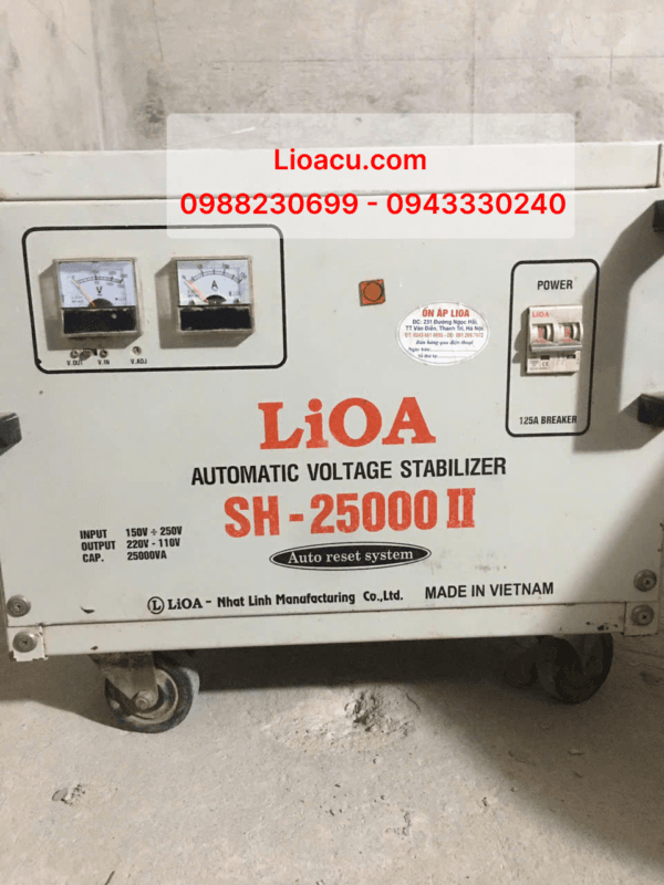 Ổn Áp Lioa 1 Pha SH 25kVA – Hàng Tồn Kho, Giải Pháp Điện Áp Ổn Định và Tiết Kiệm
