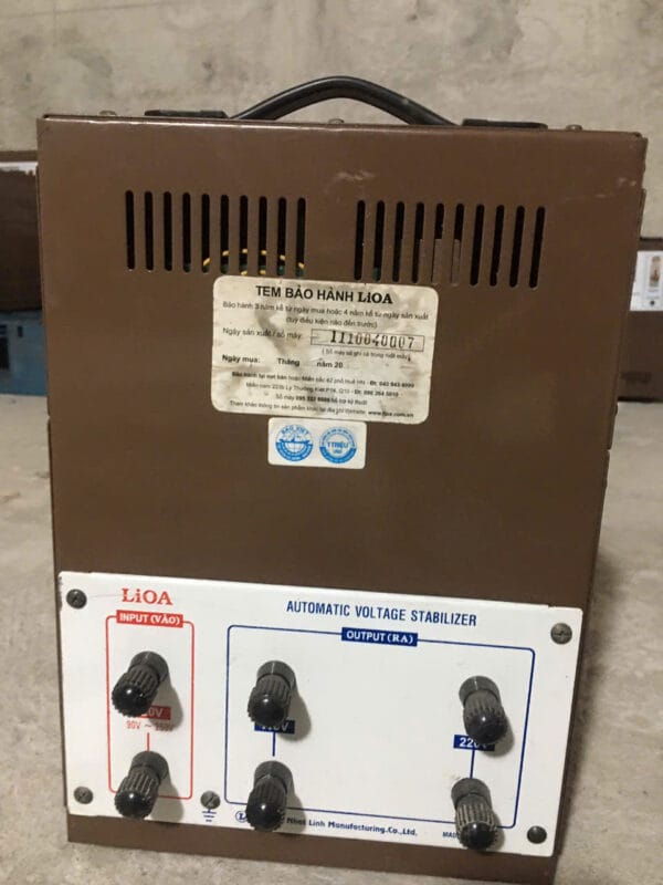 Ổn Áp Lioa 1 Pha DRI 7.5kVA – Hàng Tồn Kho, Giải Pháp Điện Áp Ổn Định và Tiết Kiệm