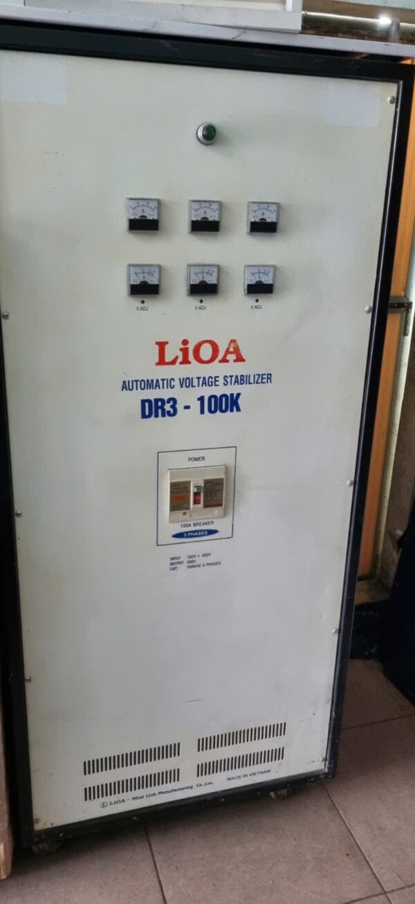 Ổn Áp Lioa 3 Pha DR3-100kVA – Hàng Tồn Kho, Giải Pháp Điện Áp Ổn Định và Tiết Kiệm