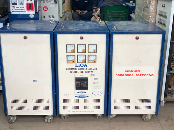 Ổn Áp LiOA 3 Pha 100kVA (3 Cục) – Hàng Đã Qua Sử Dụng, Giá Tốt