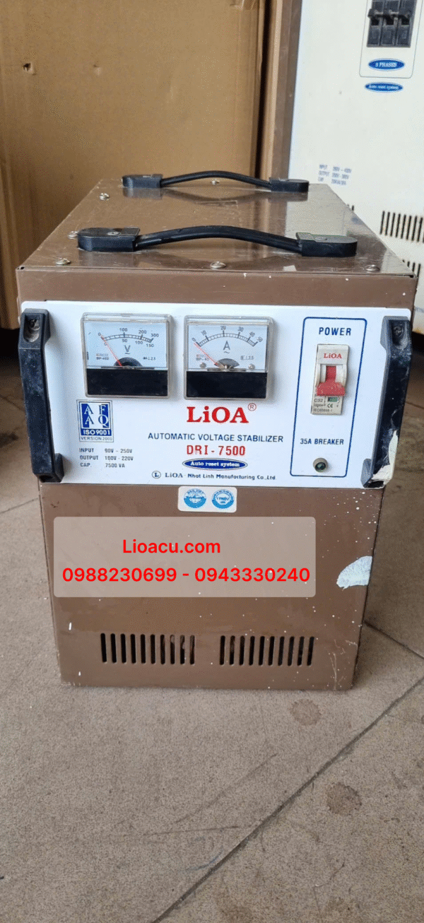 Ổn áp LiOA cũ 1 pha DRI 7,5kVA – Giải pháp ổn định điện hiệu quả cho gia đình