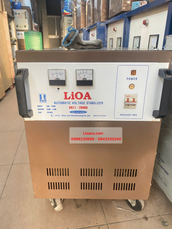 Ổn áp LiOA 1 pha DRII 20kVA – Hàng cũ, giá tốt, hoạt động ổn định