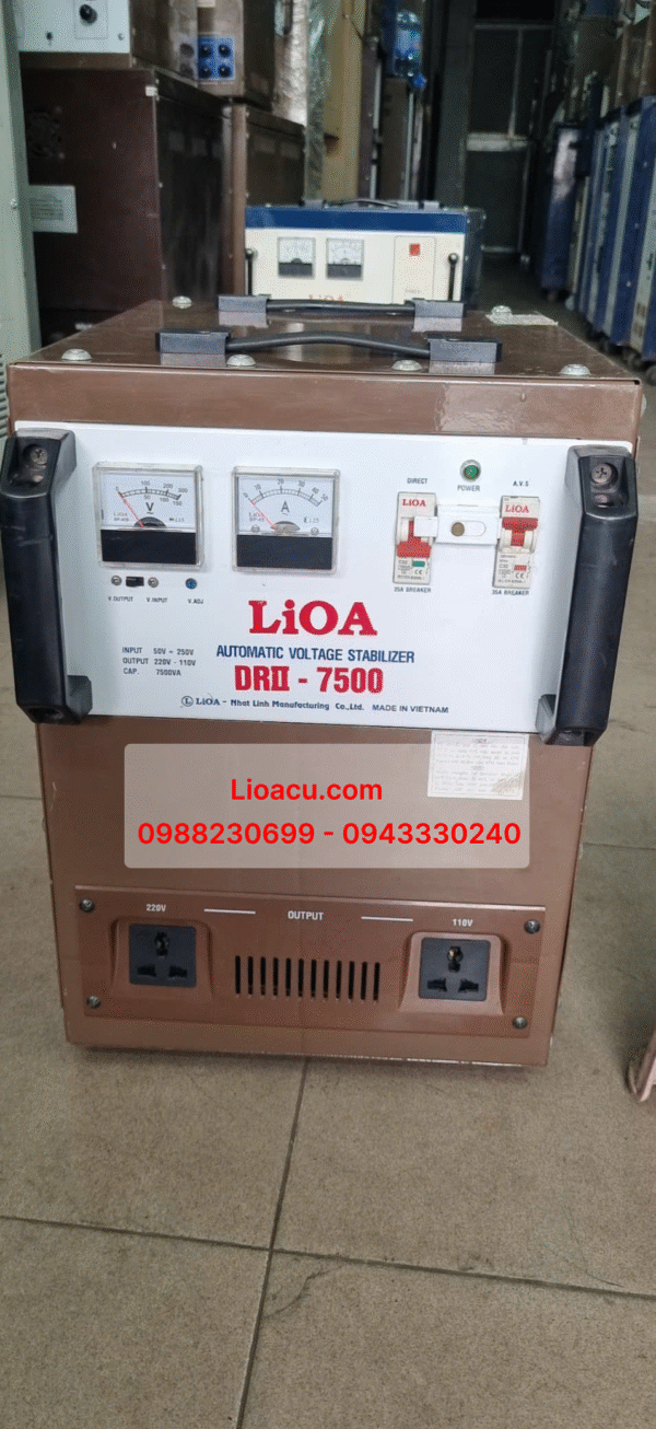 Ổn áp LiOA 1 pha DRII 7.5kVA – Hàng cũ, chất lượng ổn định, giá cực tốt