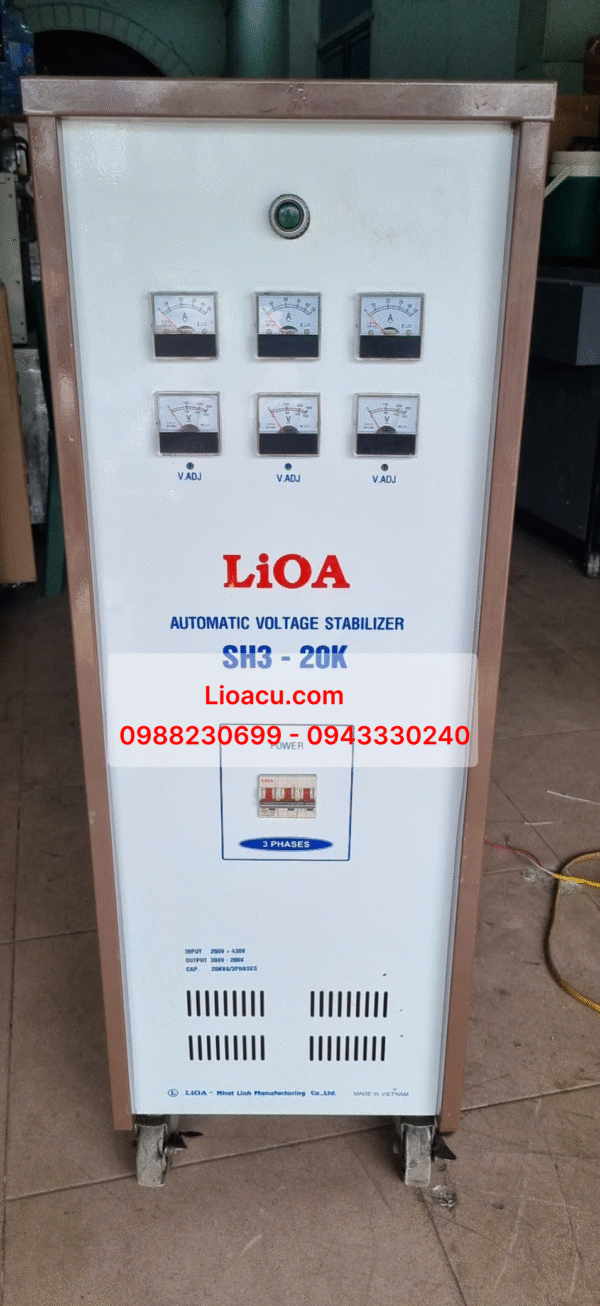 Ổn Áp 3 Pha SH3 - 20kVA (Hàng Đã Qua Sử Dụng) – Ổn Định Nguồn Điện Công Nghiệp, Tiết Kiệm Chi Phí