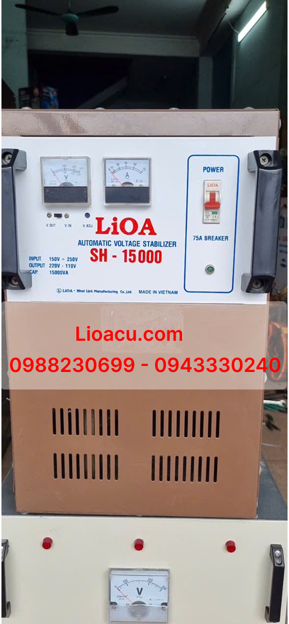 Ổn Áp 1 Pha SH - 15kVA Siêu Lướt – Giải Pháp Ổn Định Điện Áp Cho Gia Đình & Doanh Nghiệp