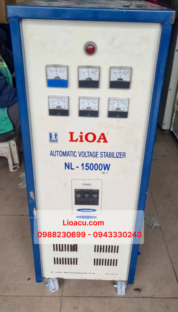 Ổn Áp Lioa 3 Pha 15kVA NL-15000W – Hàng Nguyên Bản, Chạy Êm, Giá Thanh Lý