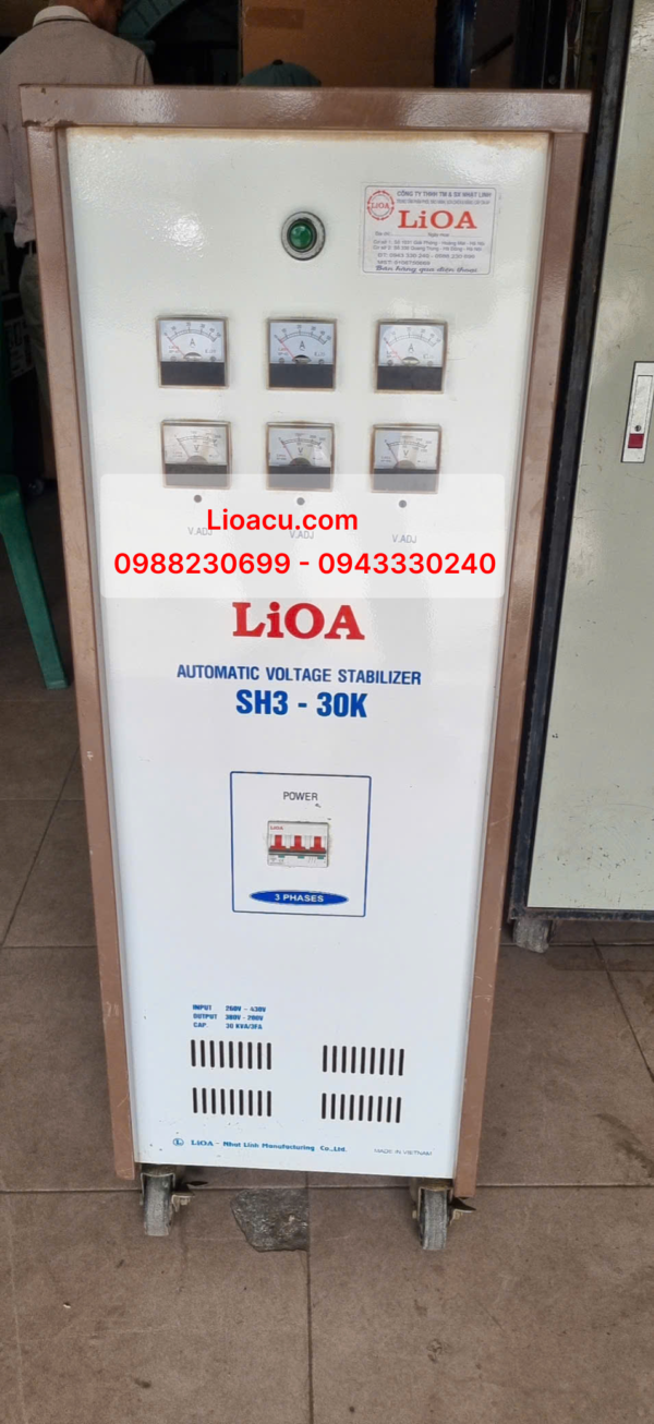 Ổn áp Lioa 3 Pha SH3-30kVA – Hàng Tồn Kho, Giá Tốt, Giao Ngay!