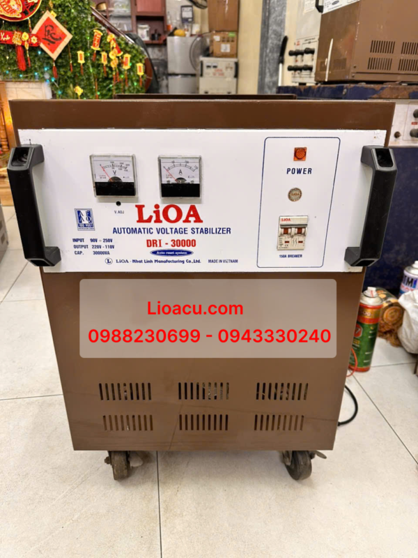 Ổn Áp Lioa 1 Pha 30kVA DRI-30000 – Hàng Bày Mẫu Thanh Lý