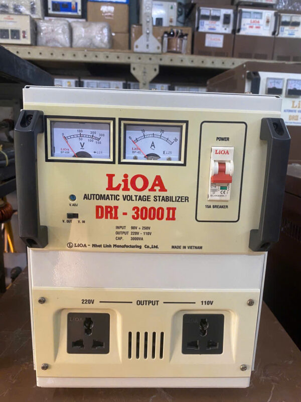 Ổn Áp Lioa 1 Pha 3kVA DRI-3000 II – Hàng Bày Mẫu Thanh Lý