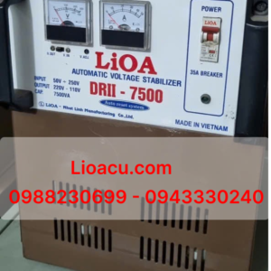 Group 141 Ổn Áp Lioa 7,5kVA DRII-7500 – Hàng Cũ Nguyên Bản, Dải Rộng 50V–250V Giá Cực Tốt