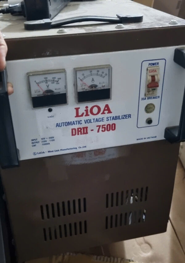 Ổn Áp Lioa 7,5kVA DRII-7500 – Hàng Cũ Nguyên Bản, Dải Rộng 50V–250V Giá Cực Tốt