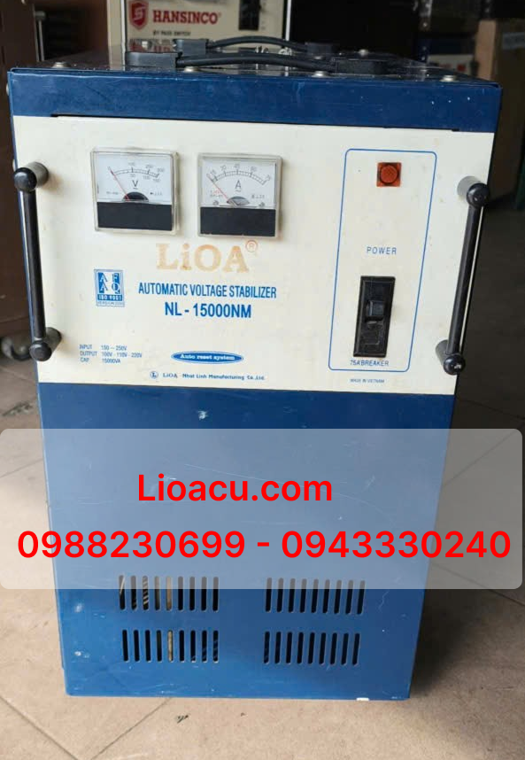 Ổn Áp Lioa 1 Pha 15kVA NL-15000NM – Hàng Cũ Nguyên Bản, Giá Rẻ Dùng Cho Gia Đình
