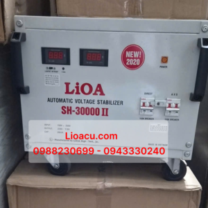 Ổn Áp Lioa 1 Pha 30kVA SH-30000 II – Đời Mới Đồng Hồ Điện Tử Mới 99%, Dải 150V-250V Giá Thanh Lý
